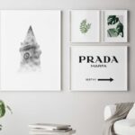 Disposición artística minimalista para paredes