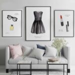 Láminas modernas para decoración de paredes en salones