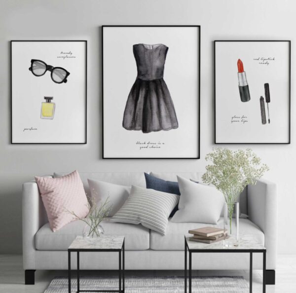 Láminas modernas para decoración de paredes en salones