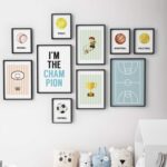 Arte gráfico decorativo con temática deportiva