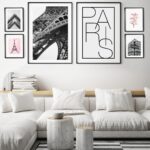 Láminas temáticas parisinas elegantes para salones