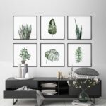 Disposición artística moderna con temática natural
