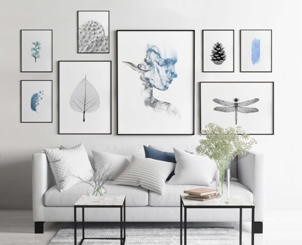 Decoración artística contemporánea para salones