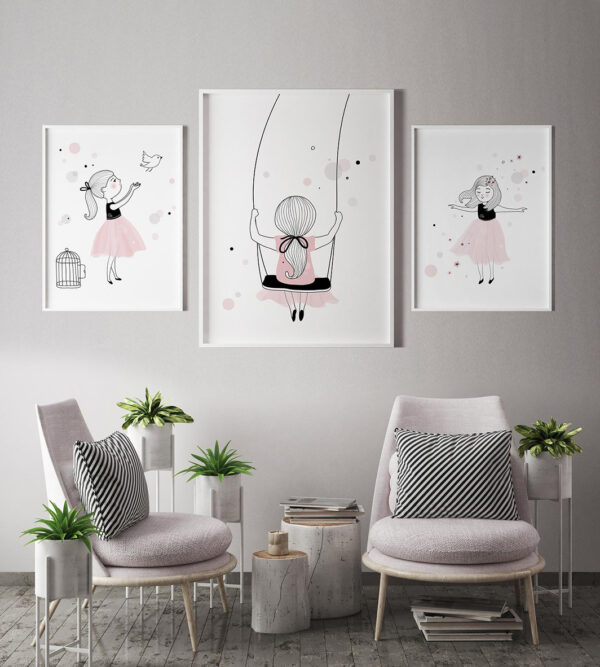 Arte minimalista en tonos pastel