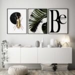 Decoración moderna minimalista con láminas