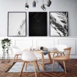 Decoración artística moderna para comedores