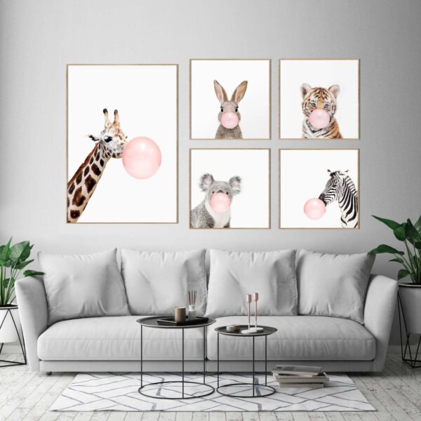 Retratos de animales en estilo artístico