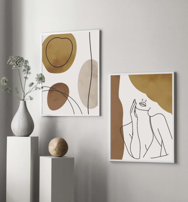 Láminas de arte abstracto minimalista