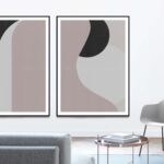 Láminas de arte de pared abstracto minimalista