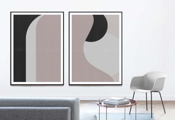 Láminas de arte de pared abstracto minimalista