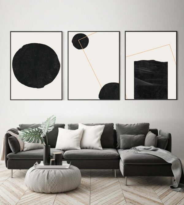Diseño de interiores moderno en tonos grises