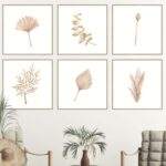 Láminas botánicas minimalistas para pared