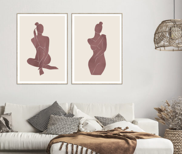 Láminas minimalistas para interiores modernos