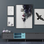 Decoración artística moderna con tipografía