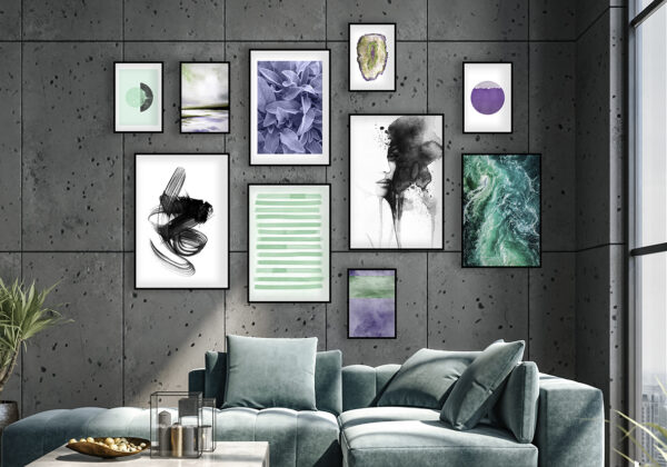 Diseño de galería de arte moderna