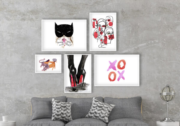 Exposición de láminas artísticas modernas