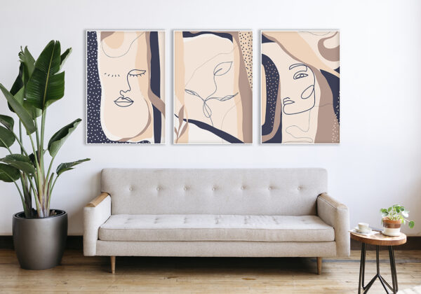 Láminas abstractas modernas para paredes