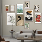 Galería de arte moderno en pared