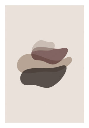 Formas minimalistas en tonos tierra