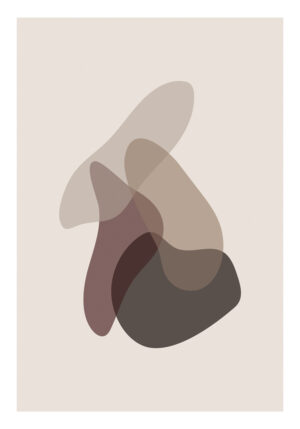 Arte abstracto minimalista en tonos neutros