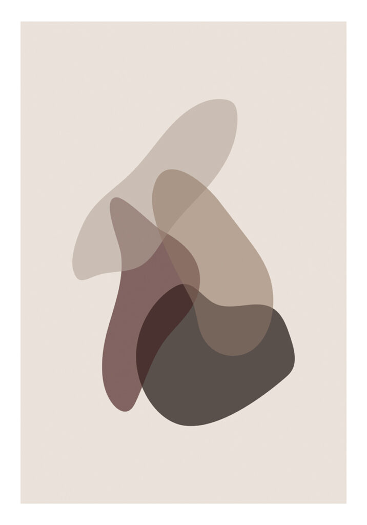 Arte abstracto minimalista en tonos neutros