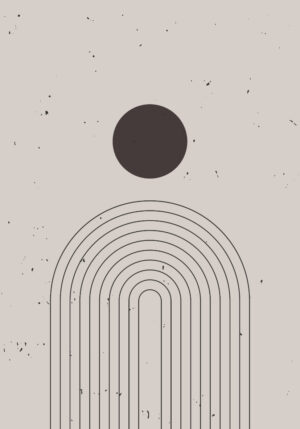 Diseño minimalista de línea abstracta