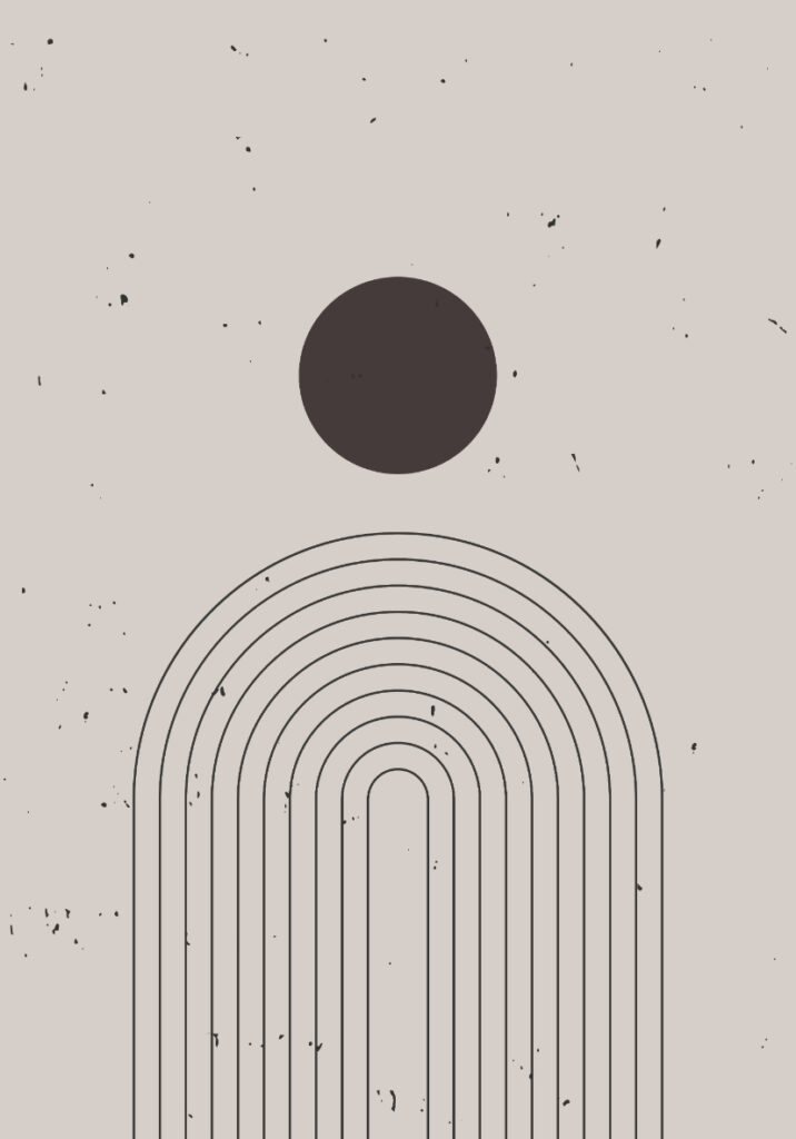 Diseño minimalista de línea abstracta