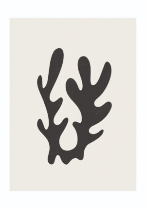 Diseño minimalista coral para pared