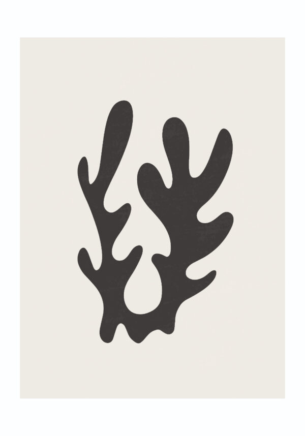 Diseño minimalista coral para pared