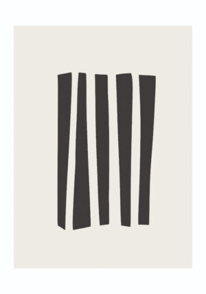 Arte minimalista con rayas negras