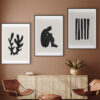 Arte minimalista con rayas negras