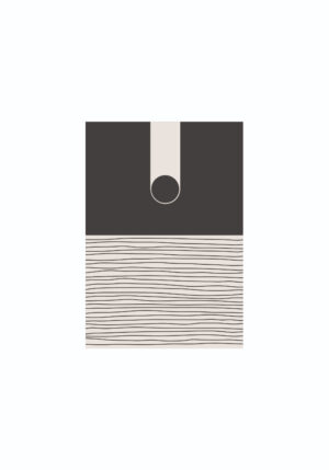 Arte abstracto minimalista con formas geométricas