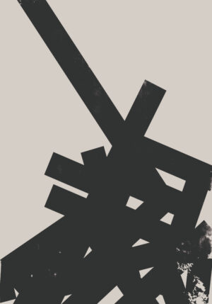 Arte abstracto en blanco y negro