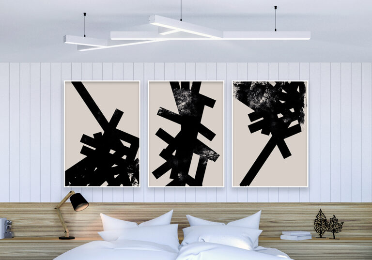 Arte abstracto en blanco y negro