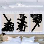 Arte moderno en blanco y negro