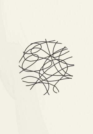 Dibujo lineal en negro