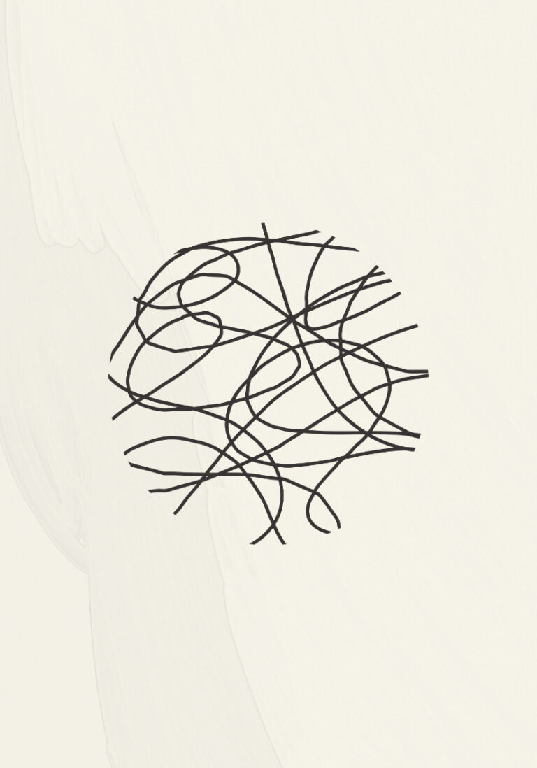 Dibujo lineal en negro
