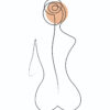 Silueta femenina minimalista y abstracta