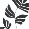 Arte minimalista de hoja negra