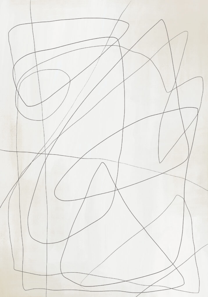 Composición minimalista de líneas abstractas