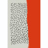 Diseño minimalista abstracto en rojo y gris