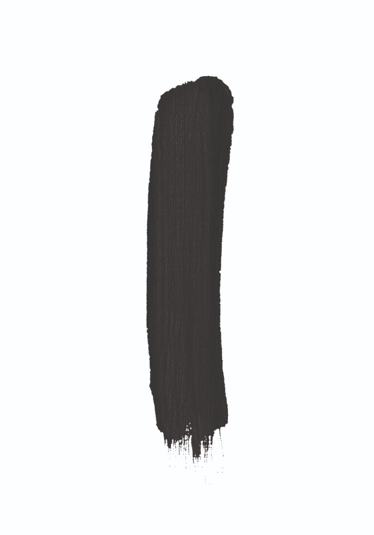 Diseño minimalista con pincelada de pintura negra