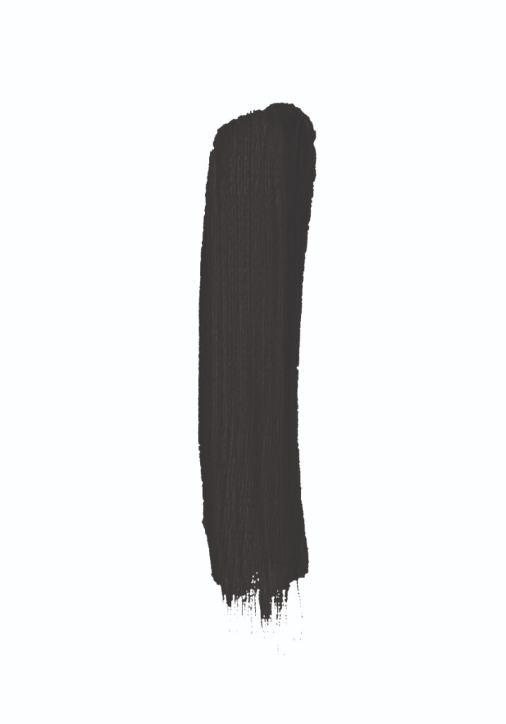 Diseño minimalista con pincelada de pintura negra