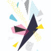 Ilustración abstracta con patrón geométrico