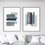 Obra moderna abstracta con matices neutros