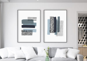 Obra moderna abstracta con matices neutros