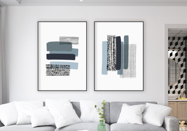 Obra moderna abstracta con matices neutros