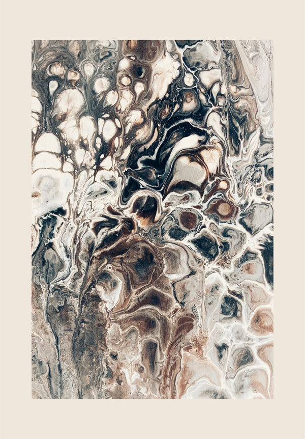 Arte acrílico en tonos neutros