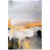 Paisaje abstracto con reflejos dorados
