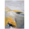 Pintura de paisaje abstracto en tonos cálidos